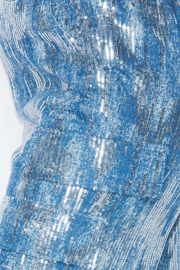 Starry Night Denim & Sequin Jeans