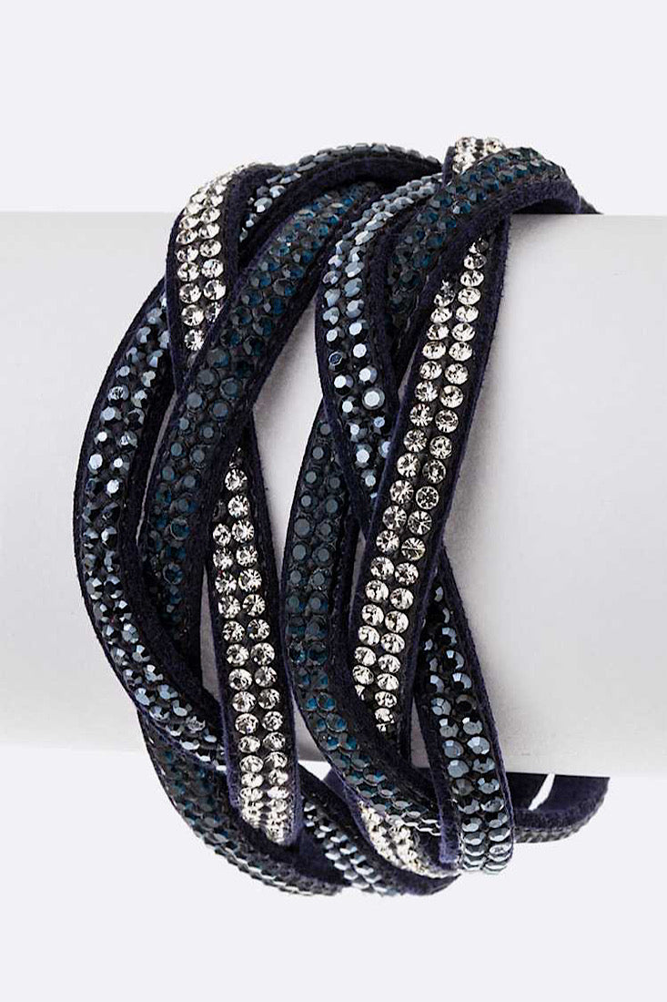 Gleaming Double Wide Wrap Bracelet