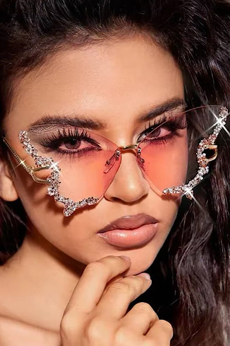 Butterfly Blaze Sunglasses - Blue