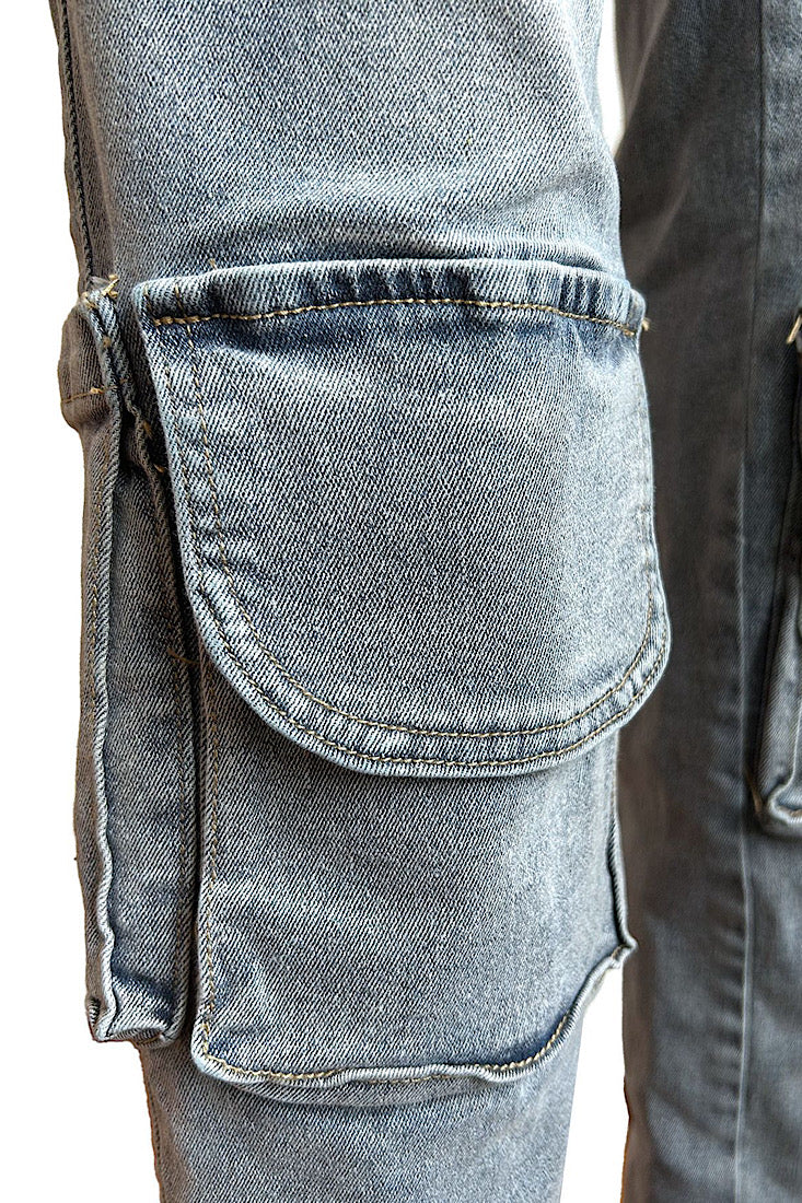 Chrissy Crossover Stacked Jeans
