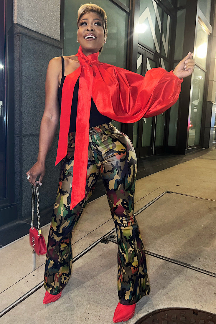 Glossy Camo Pant