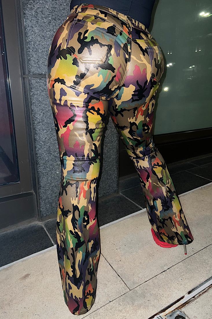 Glossy Camo Pant