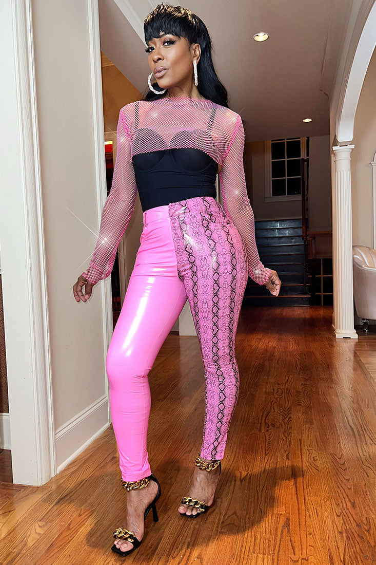 Safari Barbi Color Block Pant
