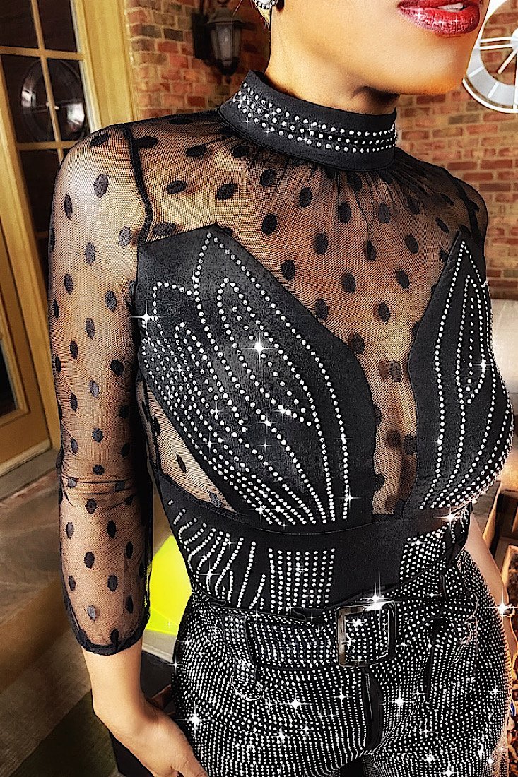 Bobbi Blinged Out Bodysuit - Gritty Soul