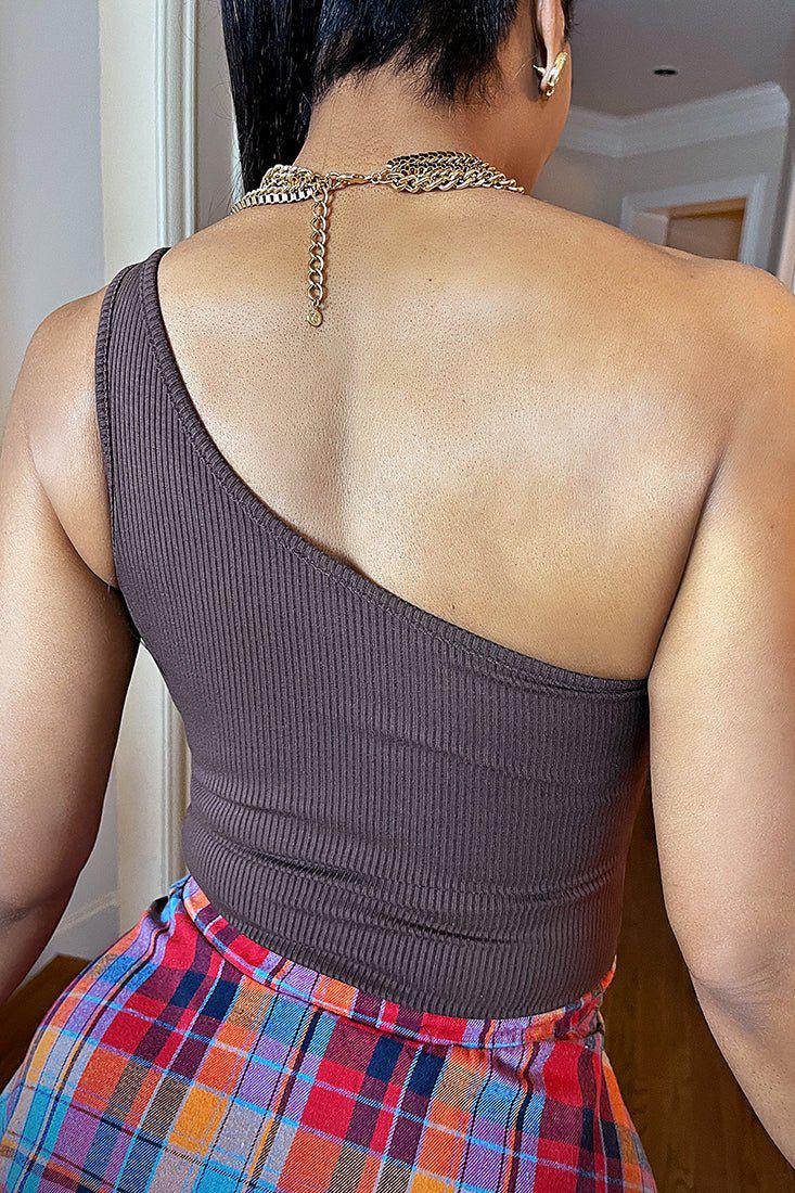 Chocolate City One Shoulder Bodysuit - Gritty Soul