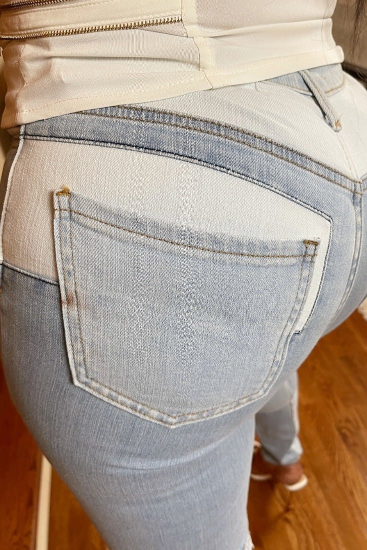 Diced & Knee Sliced Jeans - Gritty Soul