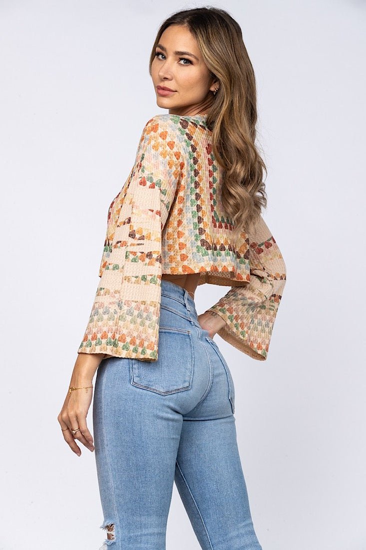 Retro Vibes Cropped Top - Gritty Soul